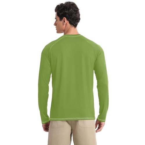 Beige Green Sun Protection SPF Rash Guard Shirt Lightweight Comfort Sun Protection Long Sleeve Water Fishing2