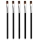 WLLHYF 5 teiliges abgewinkeltes Eyeliner Pinsel Set professionelle Augen Make up ultradünnes abgeschrägtes flaches Augenbrauen Set enger Liner für Lidschatten Gel Puder flüssige Creme Frauen Mädchen