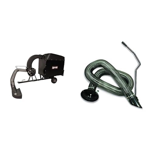 Bundle of Agri-Fab 45-0631 Large Capacity 32 CU FT Hard Top Mow- N-Vac, Tow Behind Lawn Vacuum + Agri-Fab Remote Hose Kit, 10-Foot