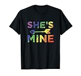Funny LGBT matching couples design ideal for lesbian couples who love showing their pride, great for pride month and national pride day.