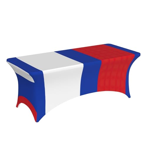Housses de table drapées élasthanne motif russe stretch 1,8 m EdWal