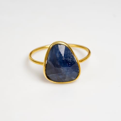 Bague saphir bleu en argent 925 RCR318, le cadeau d'anniversaire idéal - 3