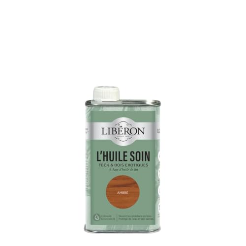 Libéron L'huile soin meubles et boiseries - Pour Teck & bois exotiques, Ambré 250ml