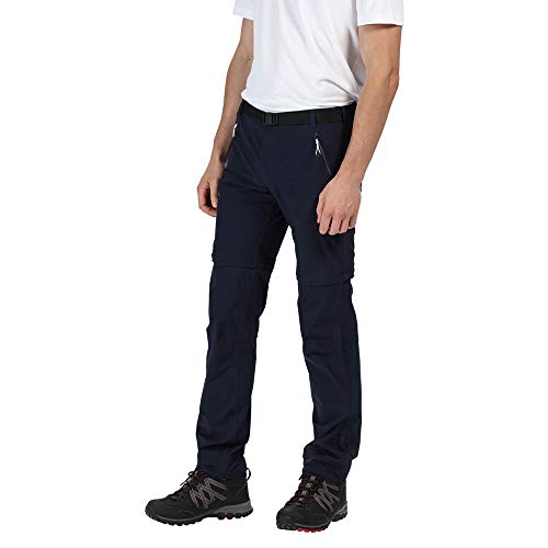 Regatta Mens Xert Str Z/O Iii Hiking Trousers, Navy, 32W EU