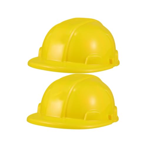 Besportble 2 Jouets Casque Chantier Enfant Plastique LéGer Chapeaux De Construction pour FêTe DéGuisement Jeu RôLe Garçon Fille