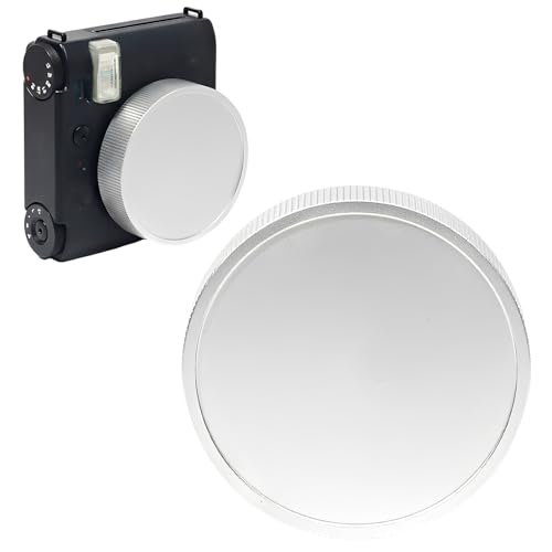 Bouchon d'objectif pour Fujifilm Instax Mini 99 en aluminium argenté avec corde