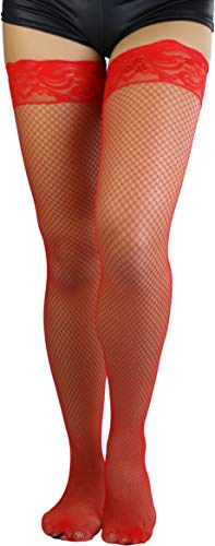 Image of ToBeInStyle Women's Timeless Backseam Fishnet Stocking