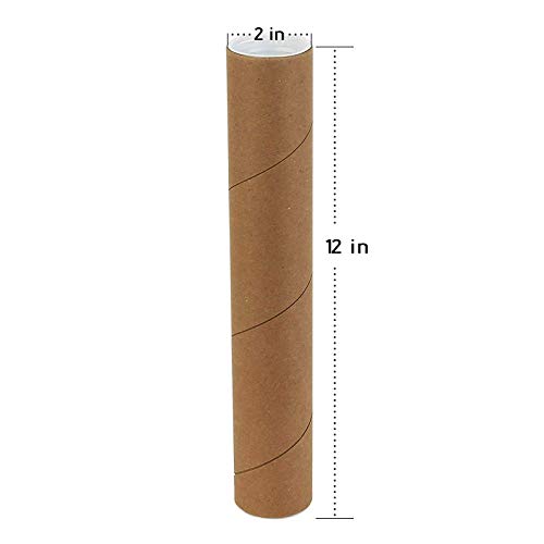 Gomu - Shipping Mailing Storage Poster Artwork Multipurpose Tube - Size 2 Inch X 12 Inch - 1 Pack #TOP2