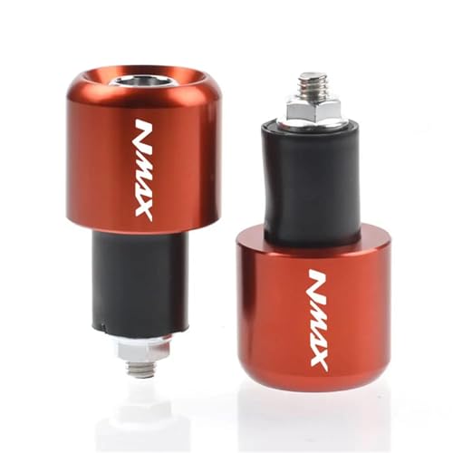 Poignées de guidon moto antidérapantes pour Yamaha NMAX 155 élimination vibrations embout CNC
