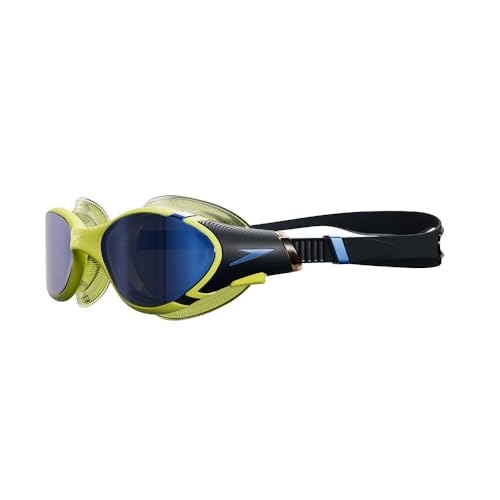 Image of Speedo Unisex Adult Biofuse 2.0 Polarised Tint-Lens Swim Goggles - Black & Green