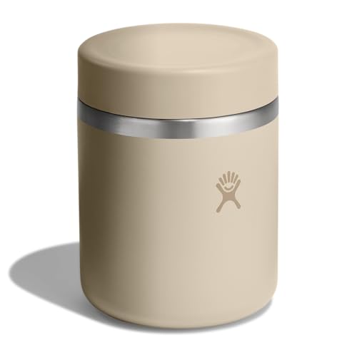 Image of Hydro Flask Food Jar - Insulated Stainless Steel, Snack Travel Container for Hot Food & Soup 28 Oz Oat Tan