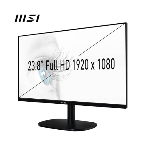 Image of MSI PRO MP245V 23.8 Inch Full Hd LCD Office Monitor - 1920 X 1080 Va Panel, 100 Hz, Eye-Friendly Screen, VESA Mountable, Display Kit Support, Tilt Adjustable - HDMI 1.4, D-Sub