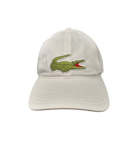 Image of Lacoste RK9871 White Cotton Adjustable Cap Unisex