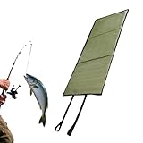 Hiemible Ablösematte Für Das Angeln - wasserdichte Outdoor Ausrüstung Mit Einem Elastischen Gurt - Angel Landematte Als Abhakwerkzeug | Für Anfänger Männer Väter Angler Salzwasser Süßwasser Reise See