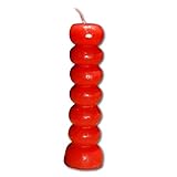  Sieben Knopf Kerze Rot  Liebe anziehen  Magische Wunsch Kerze mit Ritual-Anleitung  7 Knob Candle Love, Passion - Voodoo, Hoodoo, Conjure