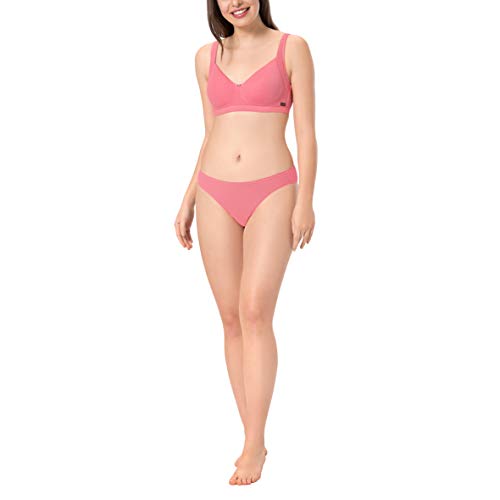 Image of Amante Every de Black Solid Non-Wired Non Padded Everyday Bra