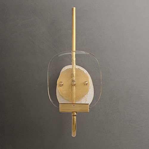 Lámpara de pared de cobre dorado y vidrio para una decoración sofisticada 3