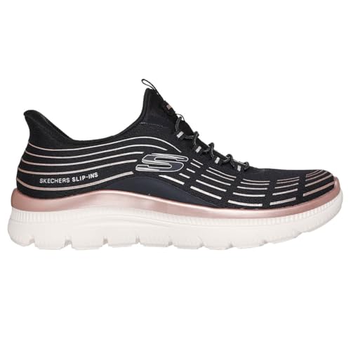 Chaussures Skechers Slip Ins Summits Plus Soft Luster Gold Knit Femme - vue 8