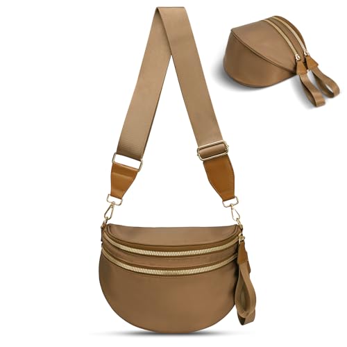 Image of Checkered Crossbody Bag, Bum Bags for Women Crossbody,Spacious Sling Bag Purse Fanny Packs with Shoulder Strap