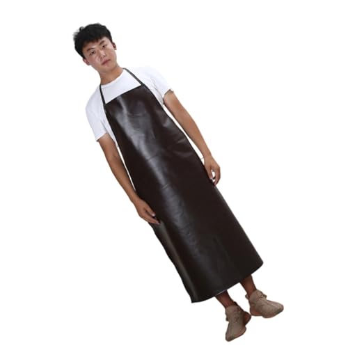 Tablier en cuir facile à nettoyer avec ceinture réglable ergonomique