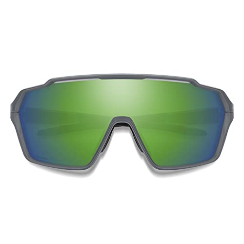 Image of Smith Shift MAG Sunglasses,Matte Cement /Chromapop Green Mirror,One Size