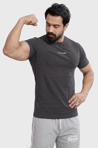 Image of Men's Crew Neck Slim Fit Gym Sports T-Shirt
