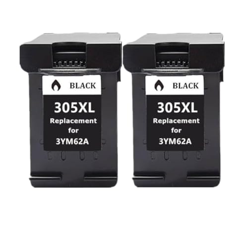 Cartouche d'encre 305XL compatible DeskJet 2700 2710 et 4120 lot de 2 noirs
