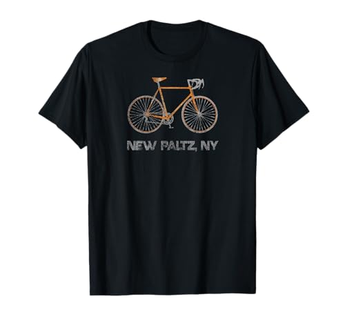 Vintage New Paltz NY Bike Cyclist T-Shirt T-Shirt