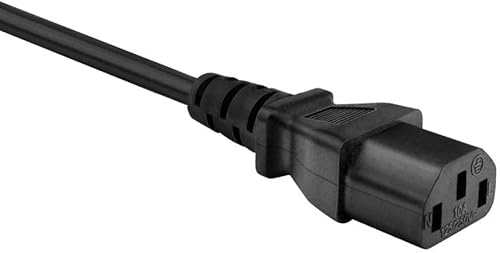 UXWEN Monitor Power Cable UK for Samsung, Dell, Sony, HP, LED LCD Smart TV, 250V 10A 3 Prong Kettle Lead 5FT IEC C13 Universal AC Power Cord Replacement for PC, Monitor, Printer (3M/9.8FT)