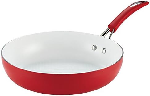Pemberly Row Nonstick 12" Skillet in Chili Red
