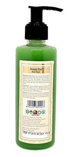 Image of Khadi Meghdoot Neem Sat Shampoo With Extracts Of Amla And Neem Herbal Shampoo For Dandruff Control And Hair Fall Reduction For Men And Women 210ml