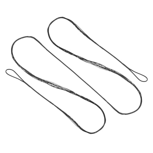 PATIKIL Cuerda de Arco Recurvo, Sustitución de Cuerdas de Arco de 14 Hilos para Equipamiento de Tiro con Arco Universal, Negra Amo 68