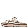 Tamaris Comfort Damen Pantoletten aus Leder mit Schnallen, Gold (Lt Gold), 37 EU #5