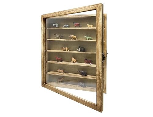 Image of 16x20 Extra LargeShadowBox,WoodenFramed Glass Door DisplayCase with Linen Deep Shadow Box Frame for Wedding Bouquets Flowers Awards Tickets LargeDisplay (Walnut)