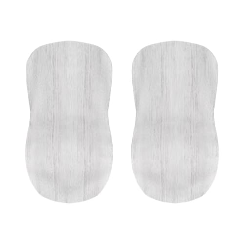 Image of Bar Chair Stool Cover 2 Pack Stretch Chair Slipcover for Counter Height Bar Stool Anti-Scratches Spills Chair Covers White Stripes Print