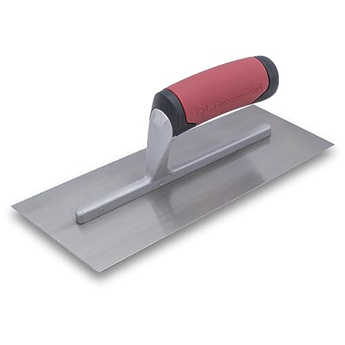 Marshalltown QLT Cut-Back Notched Trowel, 11 x 4 1/2 Inch, Tile Tool