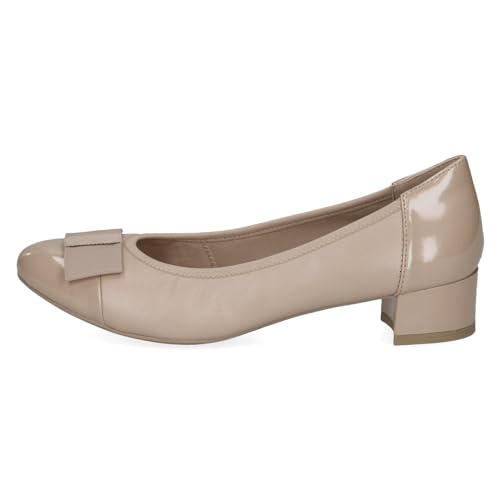 Caprice Damen Pumps Lack mit Blockabsatz, Beige (Beige Comb I), 41 EU – Ansicht 5
