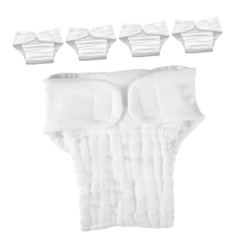 Milisten 5 Waschbare Windeleinlagen Aus Baumwollgaze Weich Wiederverwendbar Größe l Für Babys (9-15 Monate) Atmungsaktiv Saugstark Für Stoffwindeln Und Alltag
