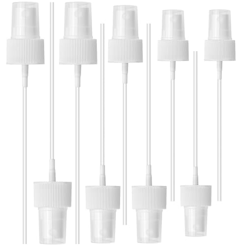 Pretwad 9 Pcs Spray Bottle Top, 3 Size Spray Bottle Nozzle Sprayer Tops Replacement, Plastic Sprays Bottle Replacement Pump Oils Sprays Top for Fine Mist, Sprayer Tops for Essential Oil Bottle