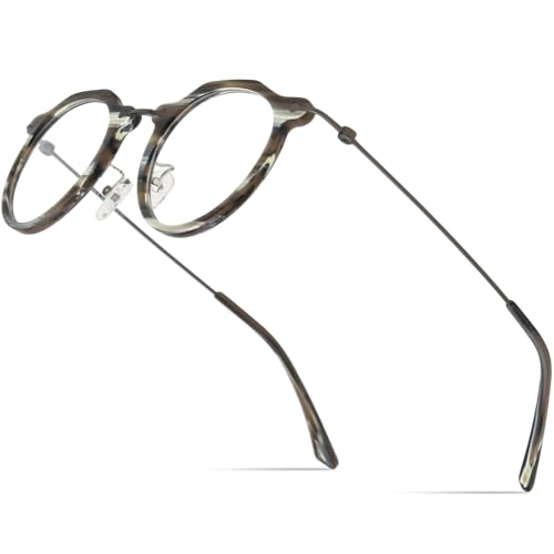 Image of FONEX Acetate Titanium Glasses Frame Men 2024 New Square Eyeglasses Spectacles Eyewear F85843