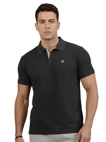 Image of Lux Cozi Men's Cotton Solid Polo Tshirt | Collar Tshirts | Half Sleeves | Stylish & Premium All Day Wear | Pack of 1