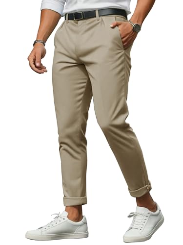 Image of Noble Monk Mens Mid Rise Formal Pants | Stylish Regular Fit Wear Trousers for Office Or Party | Solid Formal Trouser