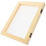 Gadpiparty Marco de Madera para Hacer Papel Diy, Kit Manualidades Infantil Marco Artesanal de Pino Natural, Juguete Científico Educativo y Material para Bricolaje en Casa, Fabricación Papel