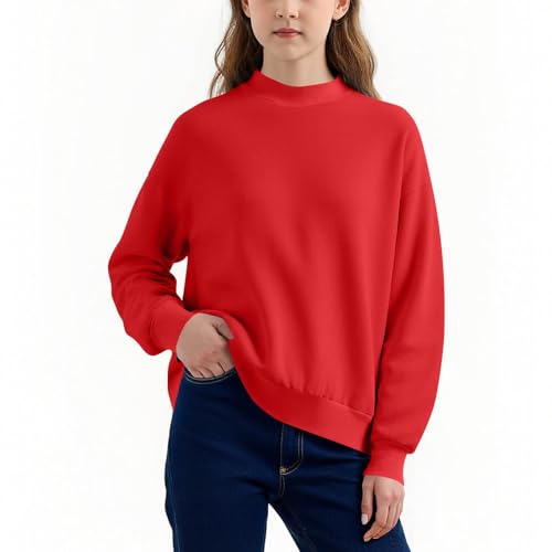 Kids Sweatshirts For Boys And Girls Crewneck Casual Winter Sweatshirt Long Sleeve Cozy Pullover Tops 5-15 Years3