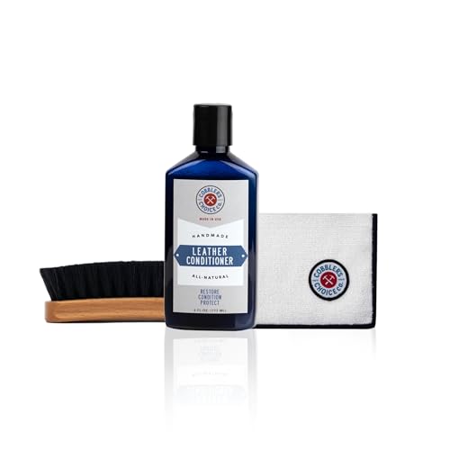 Cobbler's Choice Leather Conditioner, Brush, and Polishing Cloth ...