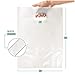 Plamar USA White Glossy Plastic Shopping Bags with Die-Cut Handles, 100 Pack 9 x 12 Inch Retail Merchandise and Gift Bags, 1.25 Mil Thick for Small Business, Events, Parties