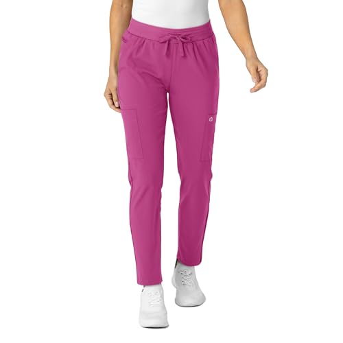 Image of Wink W123 Women's Flex-n-Reach Track Scrub Pant, Black, Large Petite