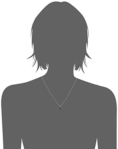 Amazon Collection 925 Sterling Silver 8Mm Cushion Cut November Birthstone Smoky Quartz Solitaire Pendant Necklace For Women With 18 Inch Box Chain #TOP1
