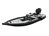 Spatium Pedal de barco para pesca, kayak, inflable, PVC, precio razonable de fábrica, 335 x 112 x 10 cm, ajustable, color negro