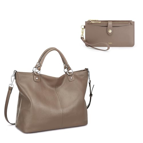 Kattee Soft Leather Purses for Women Bundle with Small Phone Purses